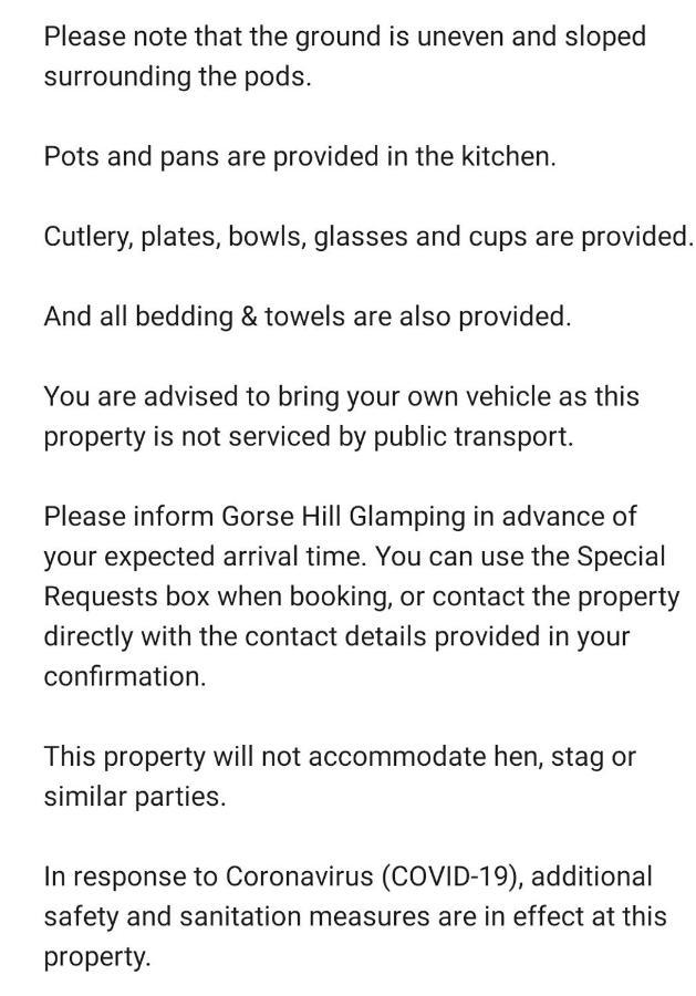 Hotel Gorse Hill Glamping Newcastle  Exterior foto